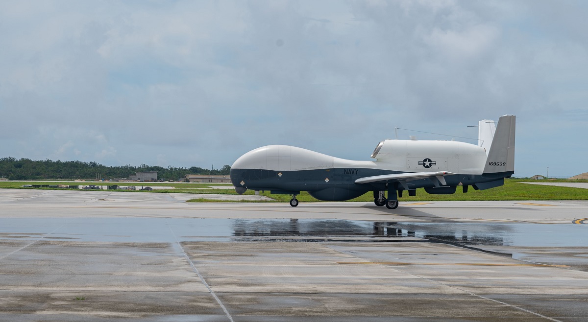 The US Navy has sent a squadron of MQ-4C Triton strategic drones to Guam after achieving initial combat readiness