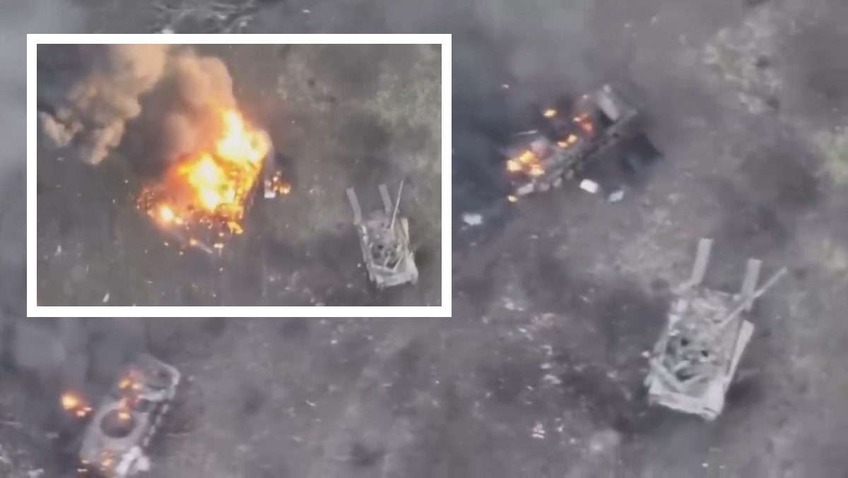 Українські сили в одному бою знищили два російські танки Т-80БВ і дві бойові машини піхоти