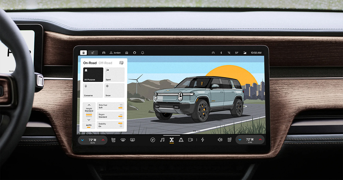 Розкриваємо всі тонкощі: центральний дисплей Rivian R1S і його можливості