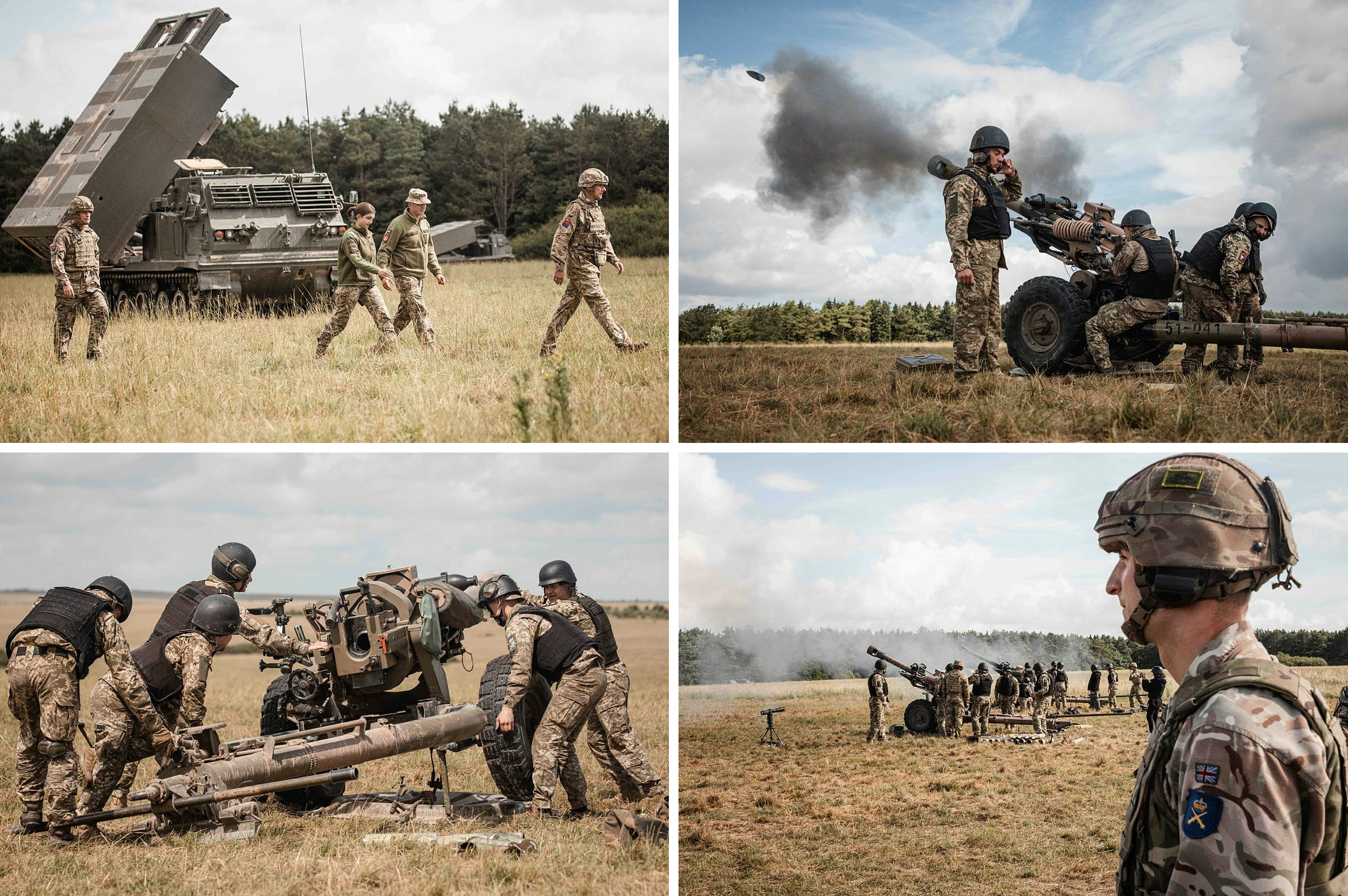 Генеральный штаб ВСУ показал подготовку военных на M270 MLRS и гаубицах L118