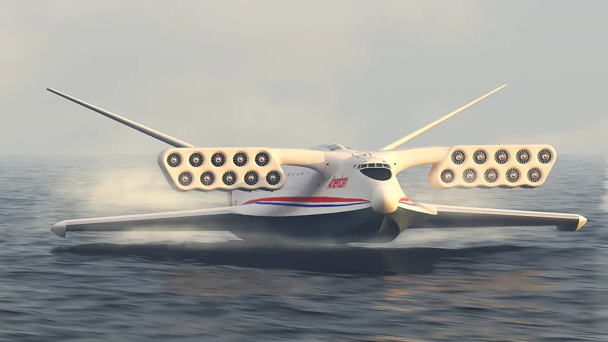 Aerocon Wingship – літаючий корабель із 20 ракетними двигунами та запасом ходу майже 20 000 км, який так і не був розроблений через шалені витрати