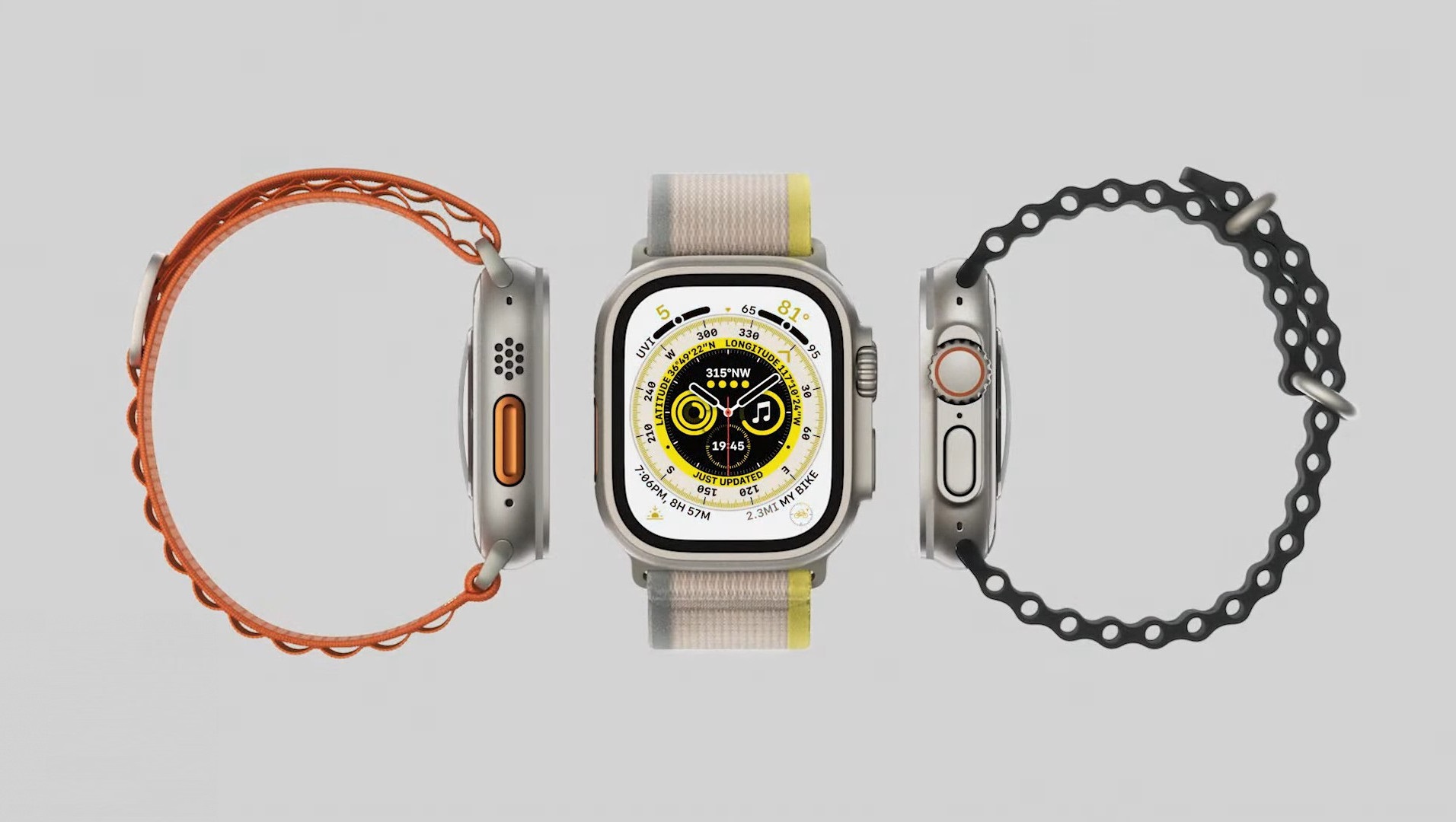 Apple Watch Ultra  титановый корпус, сапфировое стекло, улучшенный GPS, до 60 часов работы и защита от воды по цене $799