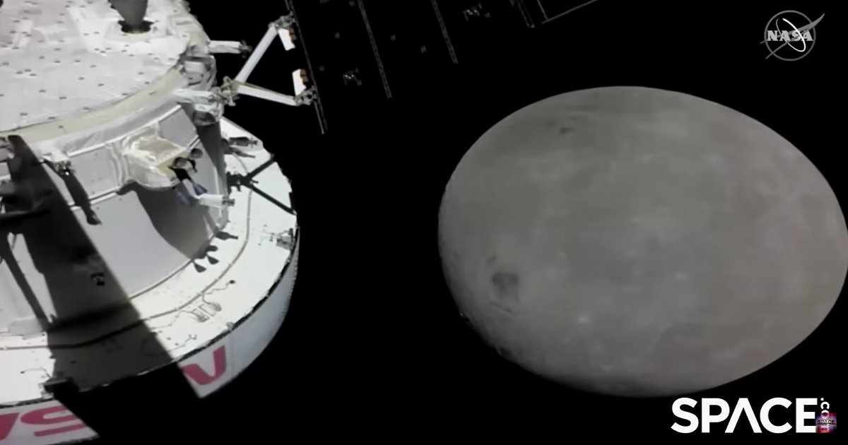 La nave Orión vio la cara posterior de la Luna, tras volar 129 km desde el satélite, y llegará a su destino en tres días