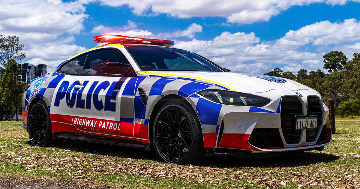 BMW M4 Competition zieht die Uniform an: Exklusives Coupé für den Western Australian Highway Patrol Service