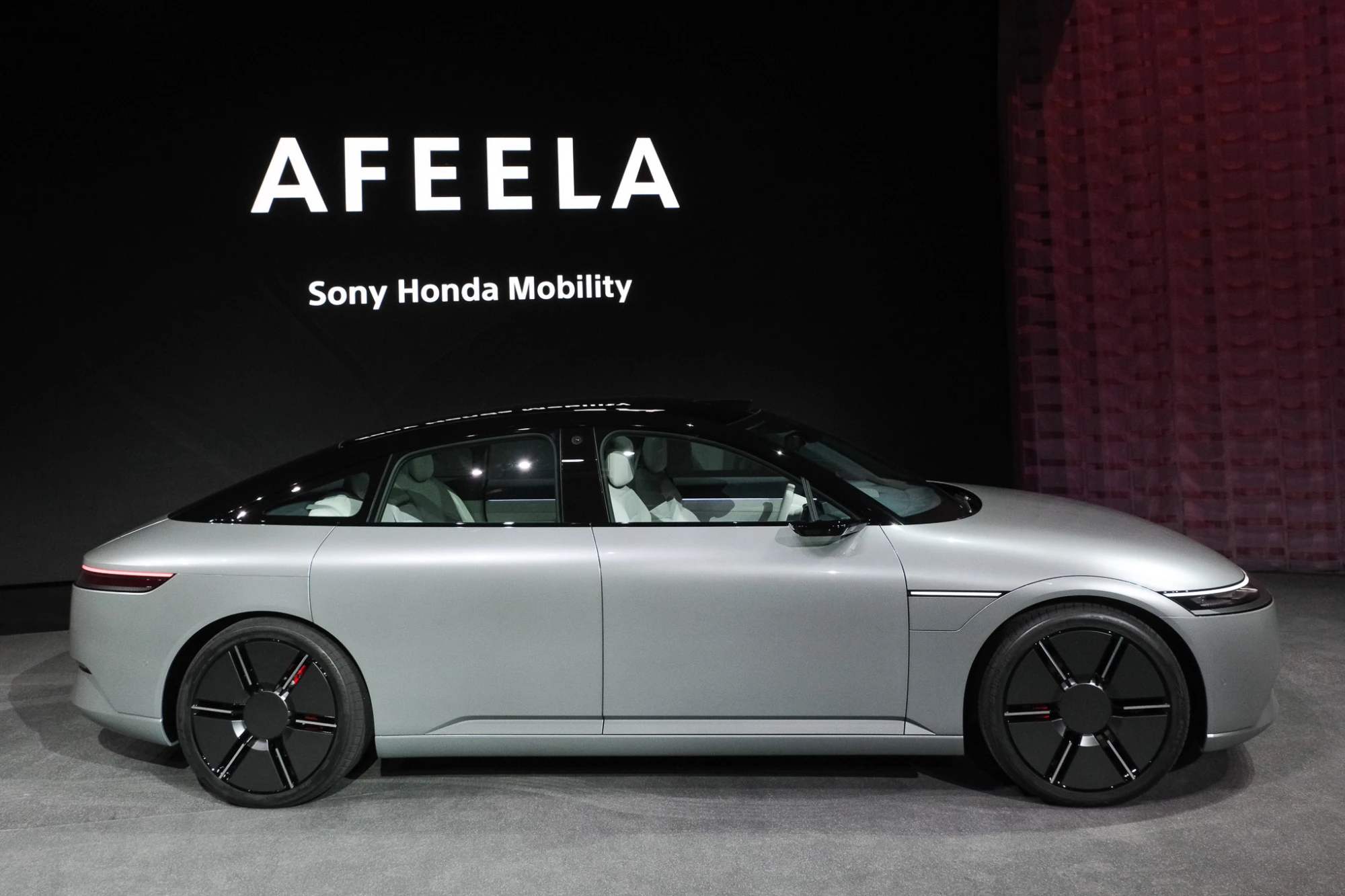 Sony zeigte einen Prototyp des Afeela-Autos, das im Jahr 2026 auf den Markt kommen soll