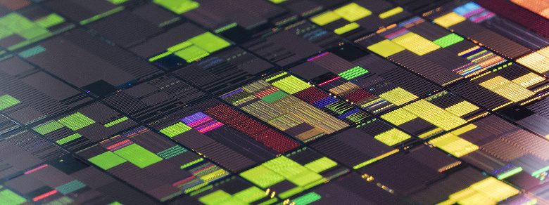 Абстрактное изображение современного микрочипа