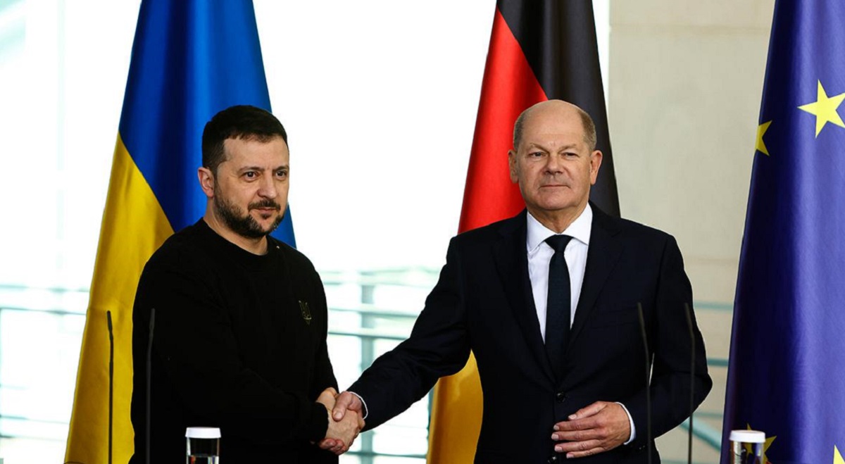 Photo of Meeting: Zelensky and Scholz Display Unity