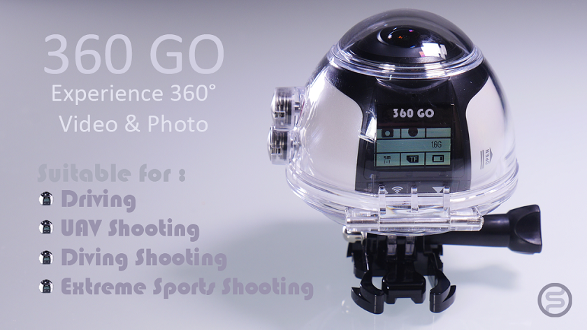 360 GO: мини экшн-камера для съемки панорамного видео в 4К
