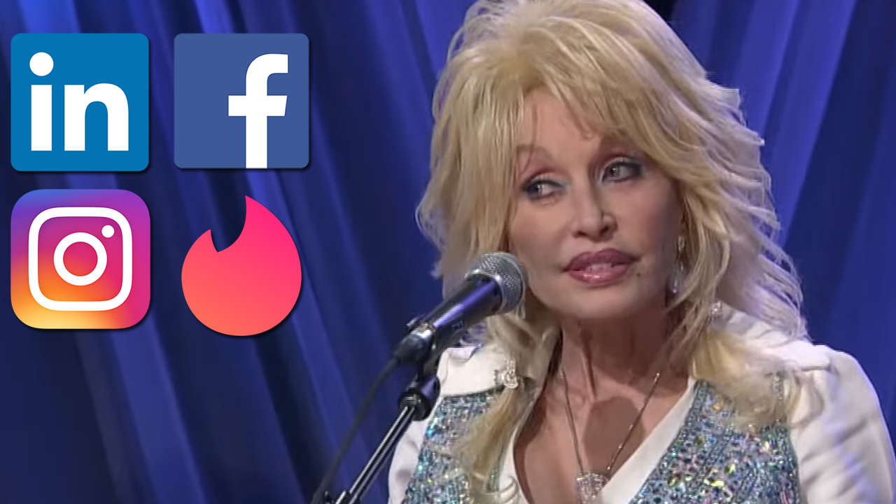 Od LinkedIn do Tinder:w sieciach społecznych nowy wirusowy flash mob - #Dollypartonchallenge