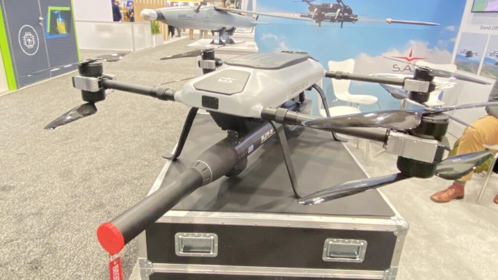 Ukraine is interested in the Greek drone SARISA SRS-1A with Thales RL275-1S missile launcher, which can destroy armoured vehicles