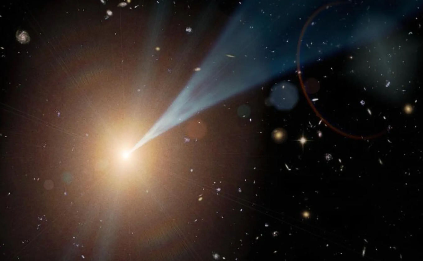 Les scientifiques ont pu enregistrer pour la première fois la transformation d'un quasar en blazar - Le monde de Hulk dans la galaxie a commencé à tirer des jets relativistes en direction de la Terre