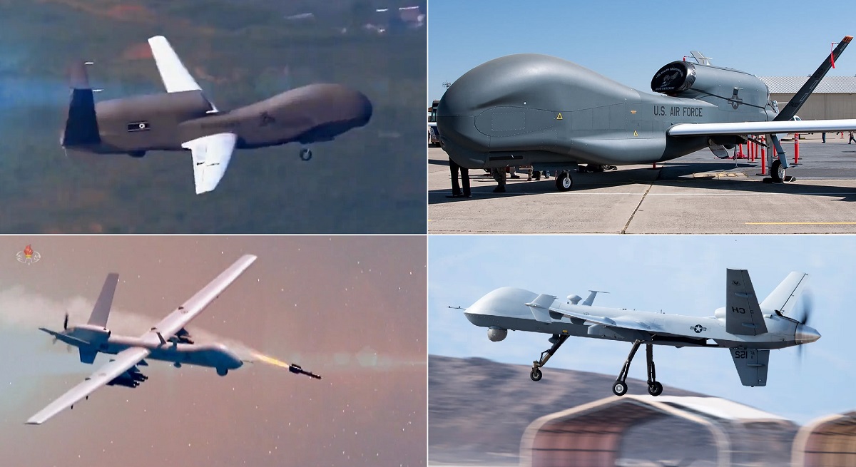Corea del Norte presenta oficialmente sus propias copias de los drones estadounidenses MQ-9 Reaper y RQ-4 Global Hawk
