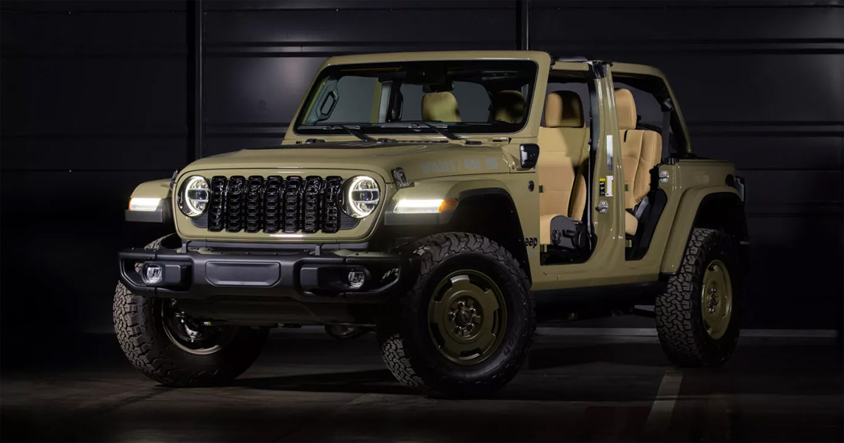 Wrangler 4xe Willys '41 Special Edition: Jeep har lansert en moderne SUV med hybridmotor i stil med militærbilen Willys MB fra 1941