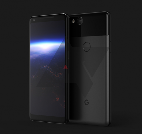В сеть утекли рендеры Google Pixel XL 2