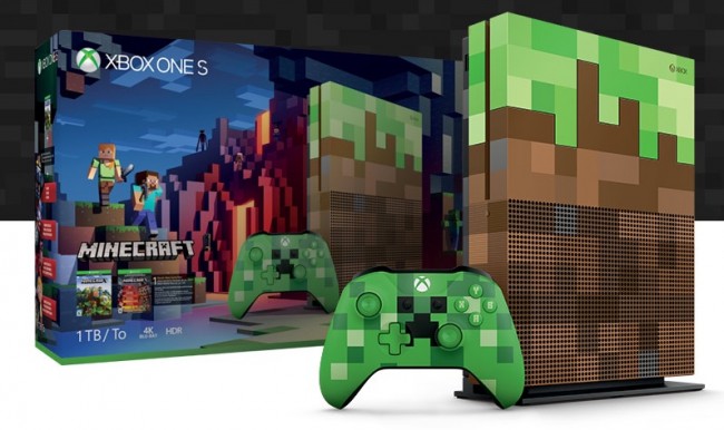 Microsoft анонсировала издание уникальной Xbox One S в стилистике Minecraft