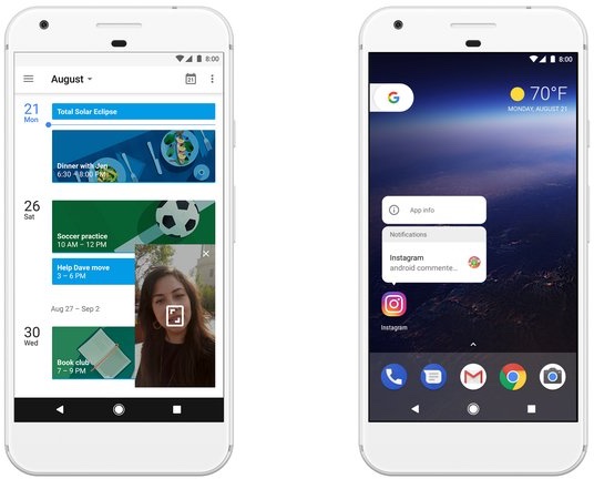 Google начала обновлять смартфоны до Android O