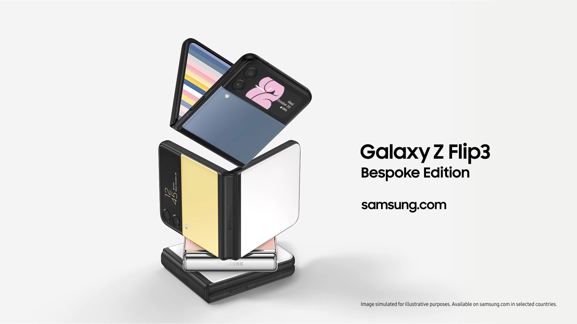 Samsung Galaxy Z Flip 3 Bespoke Edition announced - colours to suit all tastes for an extra €50