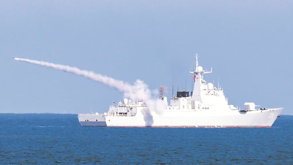 China has sent six warships to the Middle East at once because of the risk of all-out war in the region