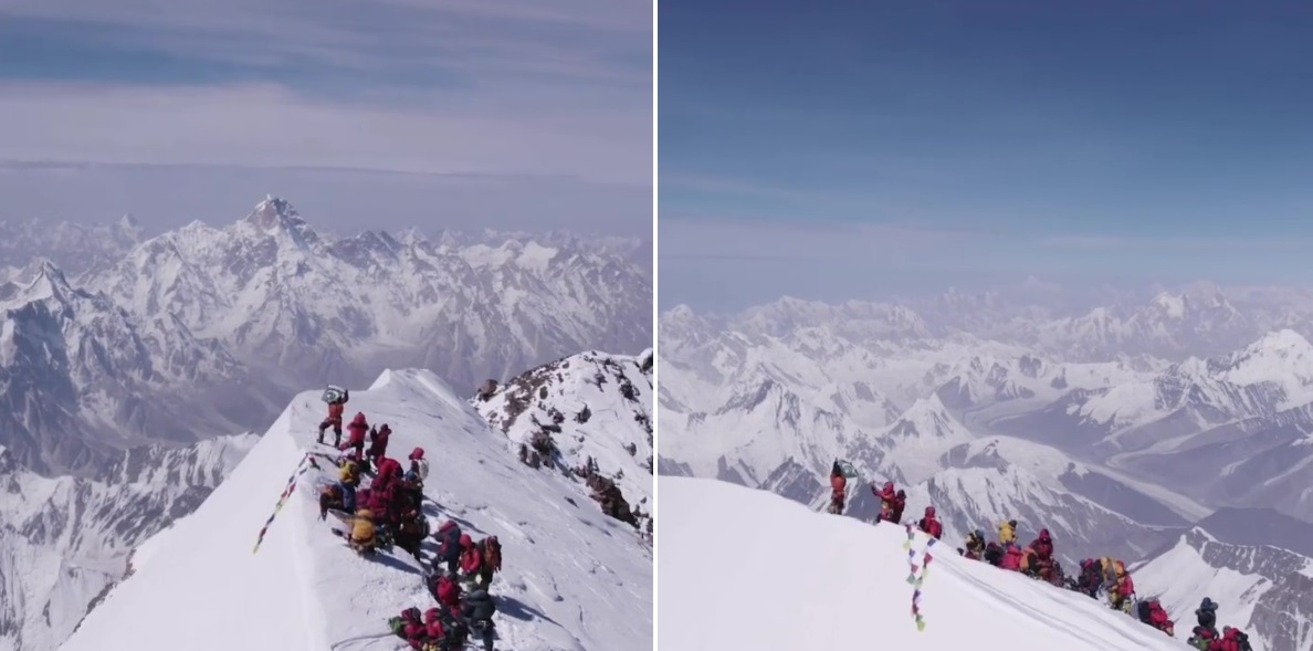 La DJI Air 2S, de 999 dólares, grabó un vídeo único en el Himalaya desde la cima del monte K2, a 8611 metros de altura
