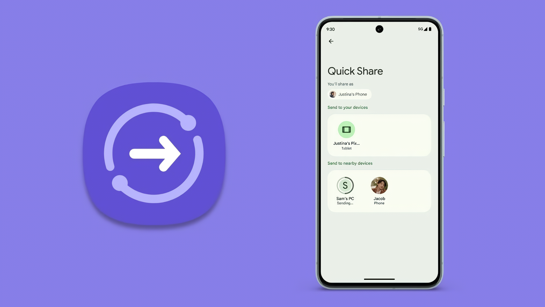 Google kan utvide Quick Share til iPhone- og MacBook-brukere