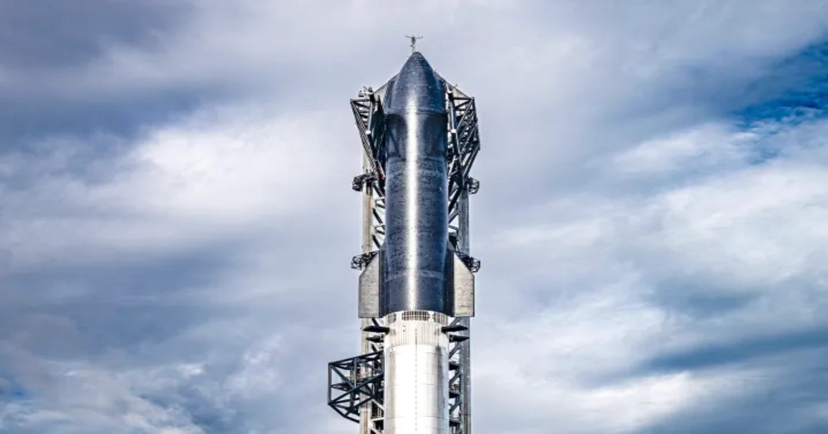 El cohete Starship de SpaceX, listo para su tercer vuelo de prueba