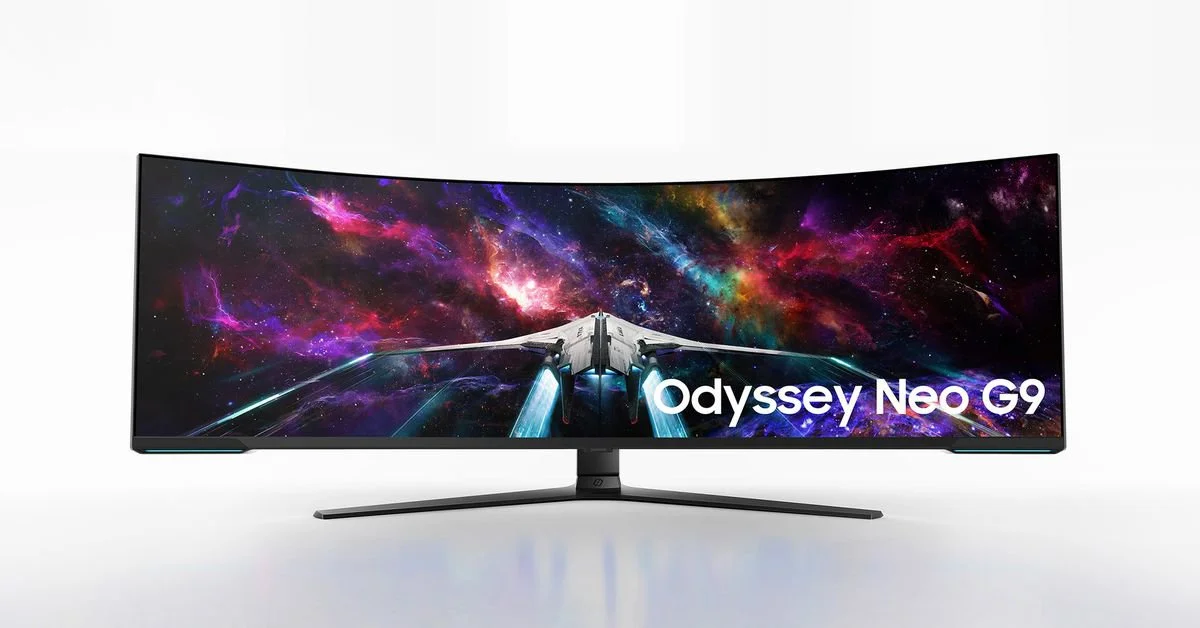 Samsung ha presentato un nuovo monitor curvo 8K Odyssey Neo G9 da 57" di diagonale