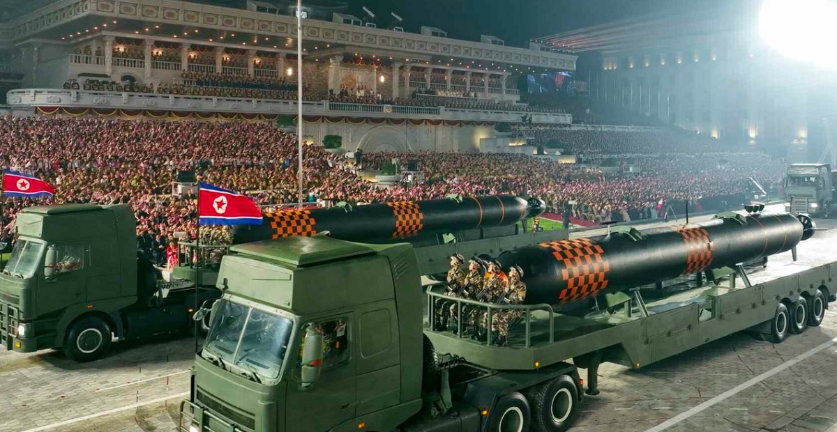 North Korea has for the first time demonstrated underwater drones that can carry a nuclear warhead and create a radioactive tsunami