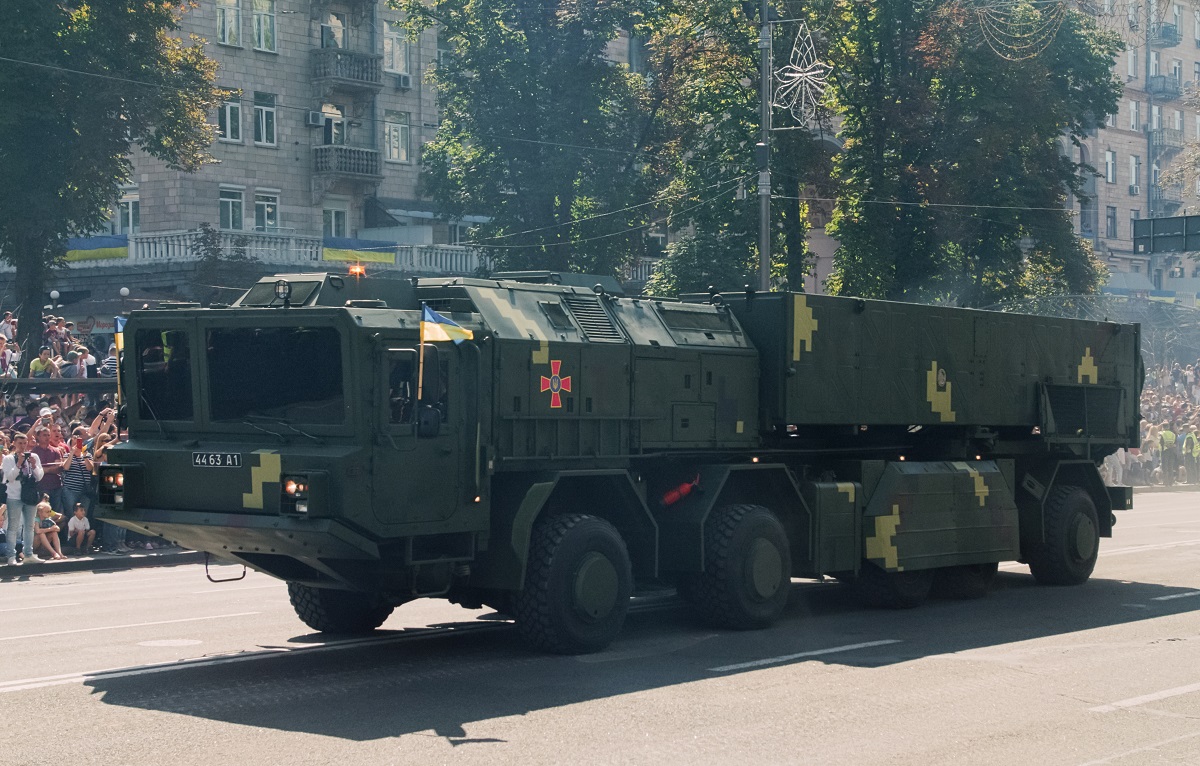 Das russische Verteidigungsministerium gab die Zerstörung einer nicht existierenden ukrainischen ballistischen Rakete Grim-2 mit einer Reichweite von bis zu 280 km bekannt