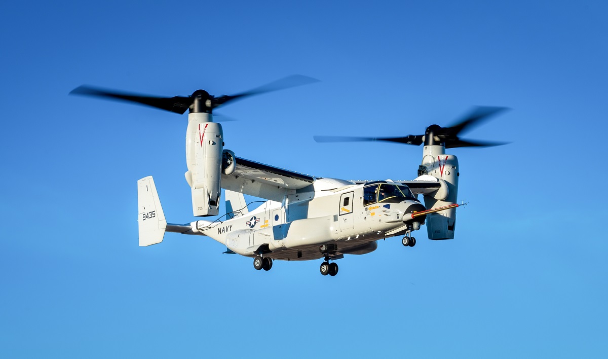 Bell en Boeing krijgen 482,3 miljoen dollar voor de productie en levering van CMV-22B Osprey convertibele vliegtuigen aan de Amerikaanse marine.