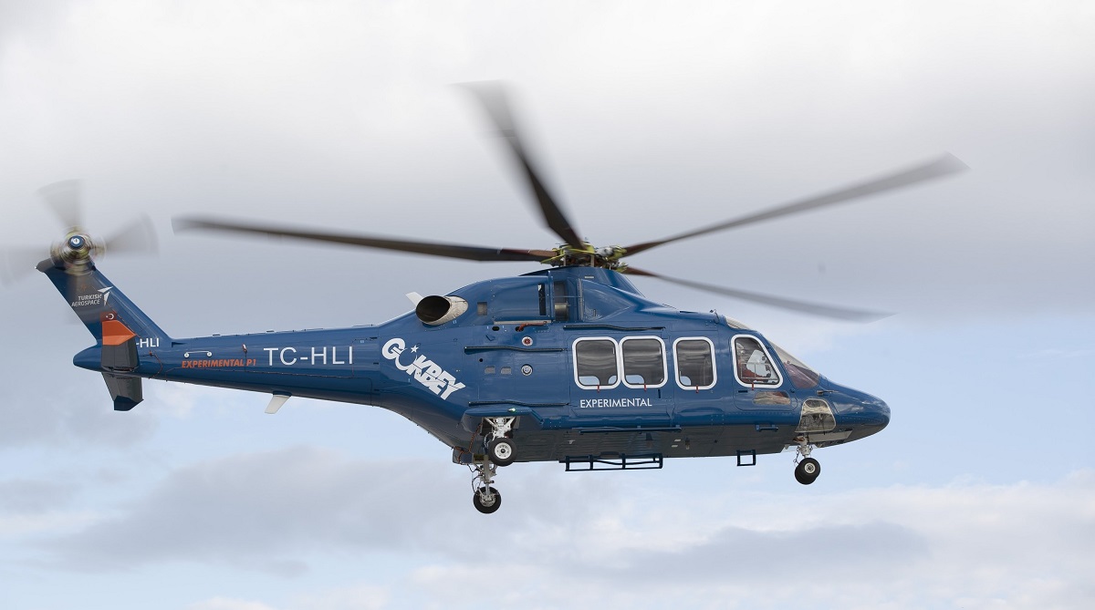 TAI realiza la primera prueba de vuelo del helicóptero T625 Gökbey con motor turco TS1400