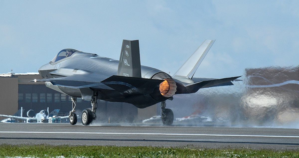 A $166 million fifth-generation F-35A Lightning II fighter jet crashed in Utah due to an electronics failure caused by man-made turbulence