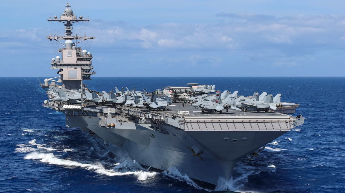 De VS hebben de inzet in de oostelijke Middellandse Zee van een gevechtsgroep onder leiding van 's werelds grootste vliegdekschip USS Gerald R. Ford met meer dan $ 13 miljard verlengd.