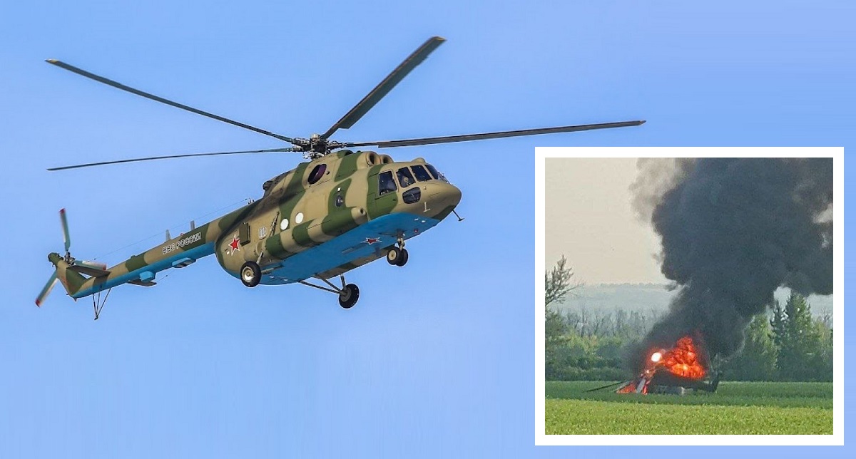 Wagner PMC mercenaries shoot down two very rare Russian Mi-8MTPR-1 electronic warfare helicopters