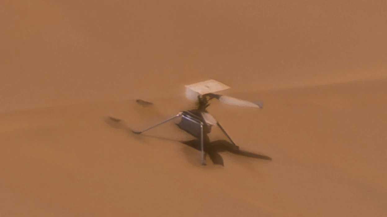 NASA shows what happened to the crashed helicopter on Mars