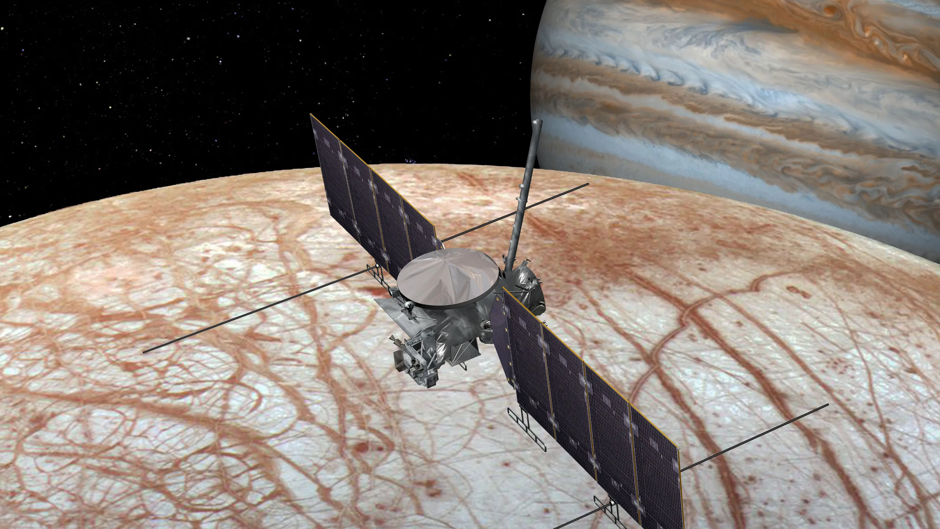 Europa Clipper-romfartøyet skal reise til Jupiters iskalde satellitt for å lete etter romvesener