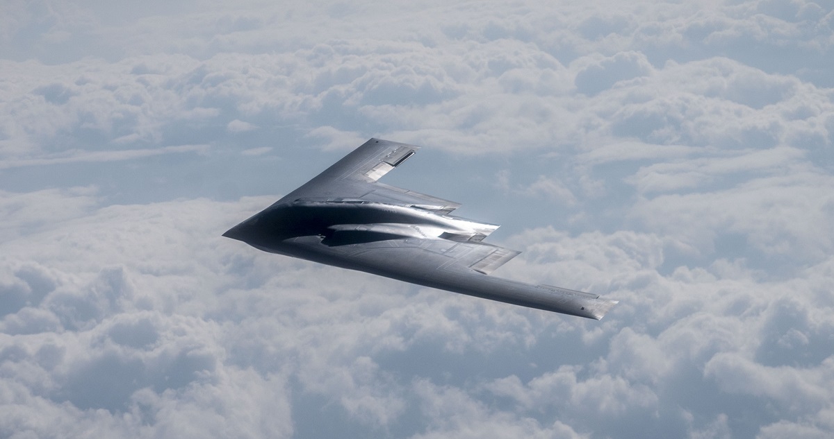 The B-2 Spirit nuclear bomber flew a training strike mission, flying critically close to the North Pole on the way from Iceland to Alaska