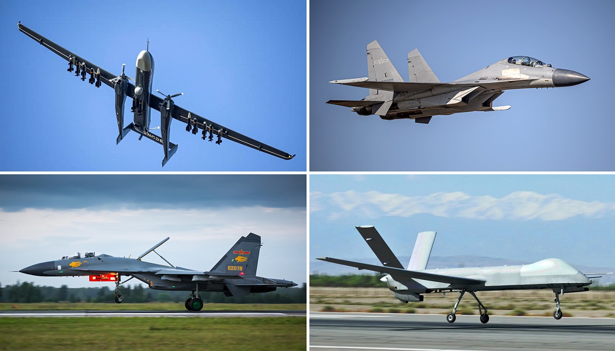 Jet da combattimento J-16 e J-11, ricognitori Y-8 e CH-4, drone d'attacco TB-001 - Aerei e droni cinesi sono entrati nella zona di identificazione della difesa aerea di Taiwan