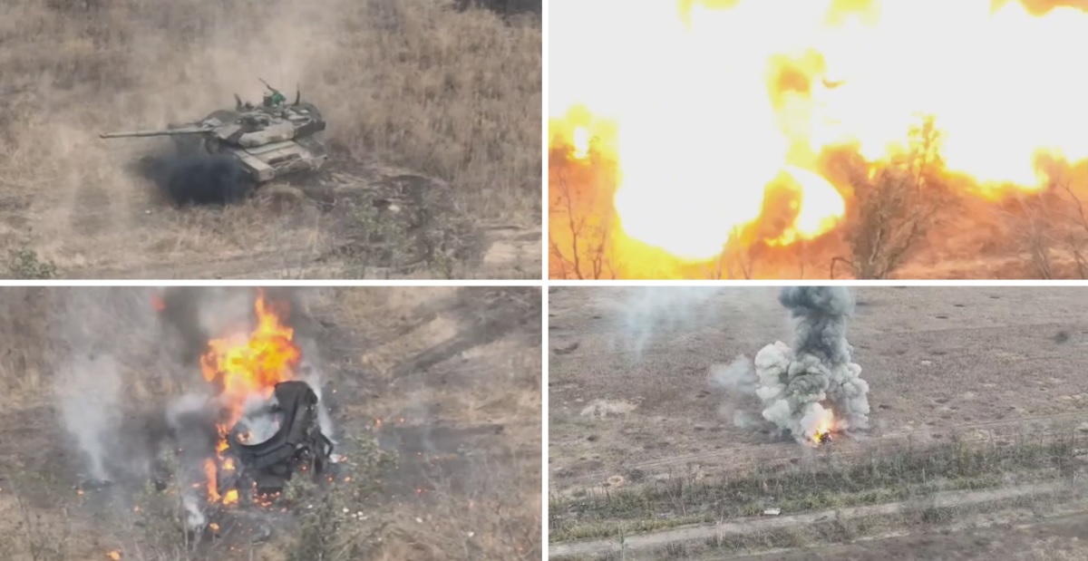 Las Fuerzas Armadas ucranianas demostraron la destrucción más espectacular de un tanque ruso modernizado T-90M "Breakthrough" valorado en hasta 4,5 millones de dólares.
