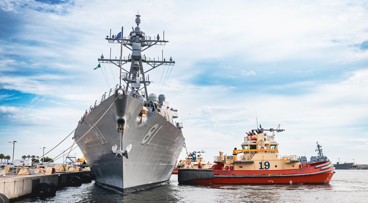 US Navy evakuerte krigsskip fra Florida på grunn av kategori 3-orkanen Idalia