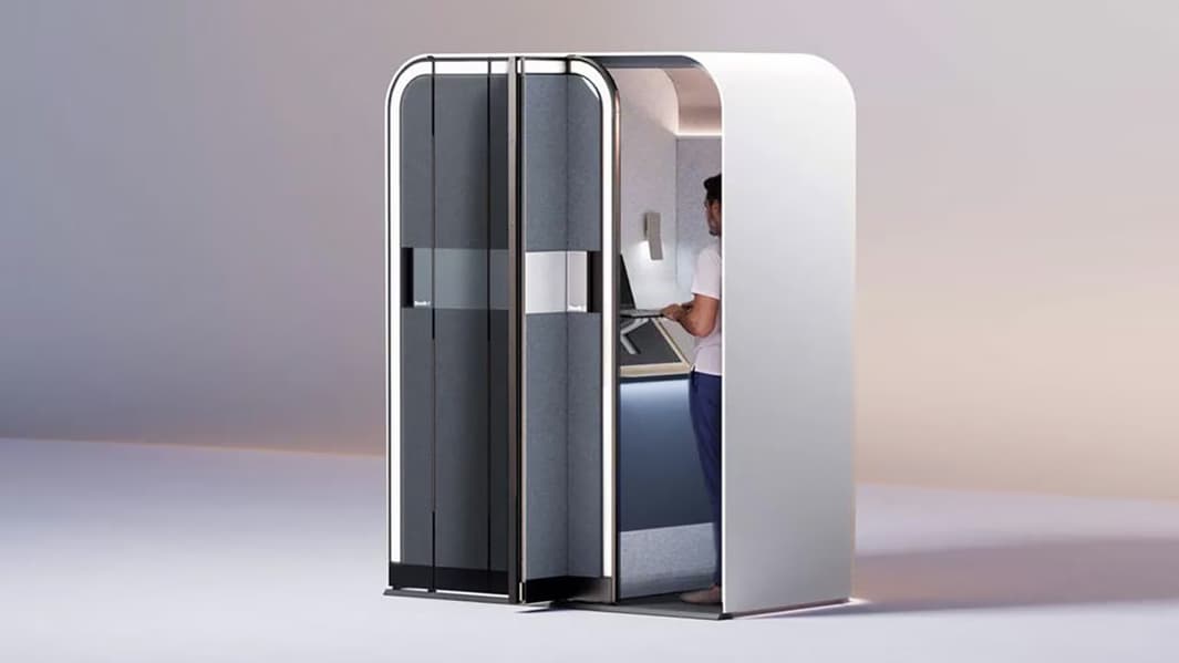 Концепт персональной кабины Boeing для работы сидя