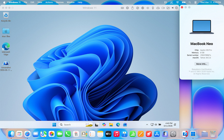 Порівняння продуктивності MacBook Neo та Dell
