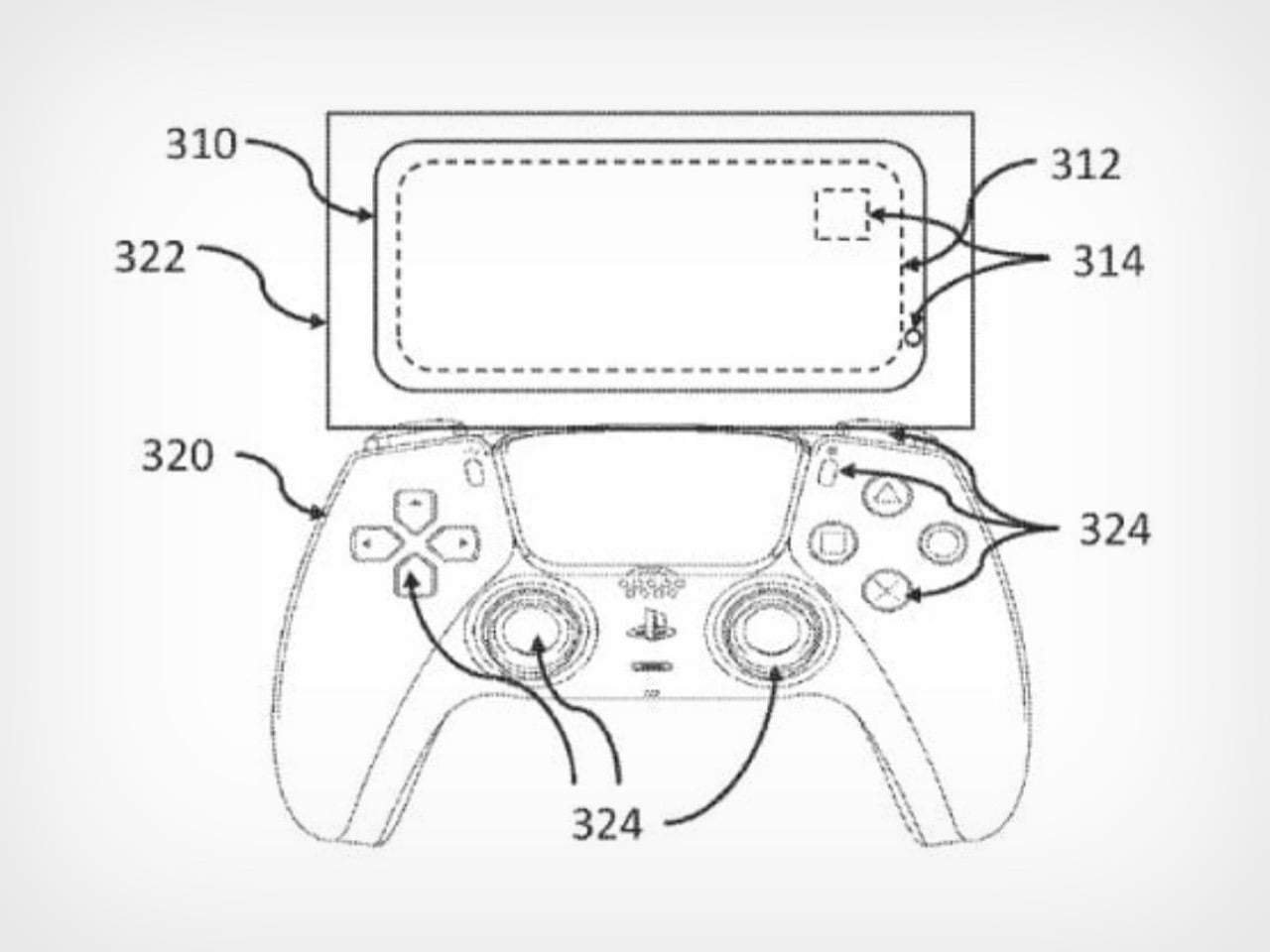 Schéma technique du brevet Sony