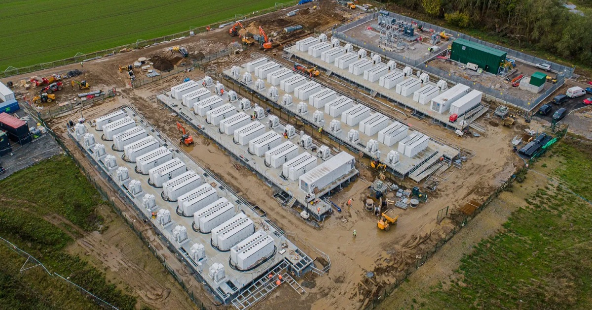 Europe's largest Tesla Megapack energy storage facility is being completed in the UK - the battery can store 196 MWh of electricity and power 300,000 homes for 2 hours