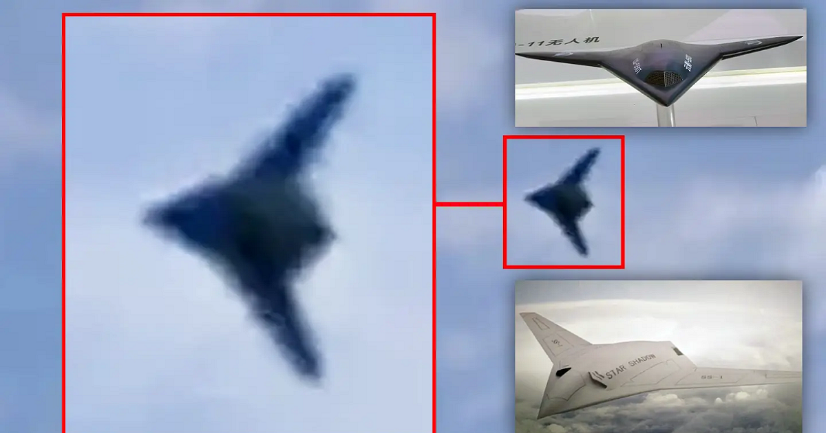 В Китае замечен таинственный стелс-беспилотник, похожий на Northrop Grumman X-47B  есть три версии, что это может быть