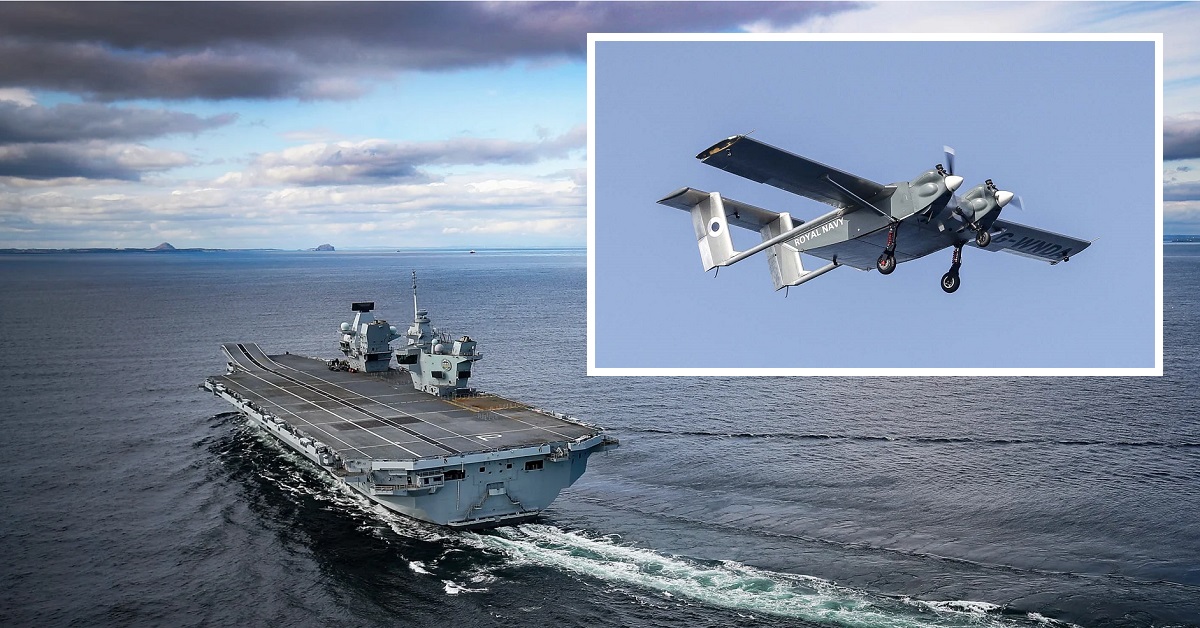 Il Regno Unito ha testato la consegna di merci con un drone HCMC sulla sua più grande portaerei, la HMS Prince of Whales da 3,85 miliardi di dollari.