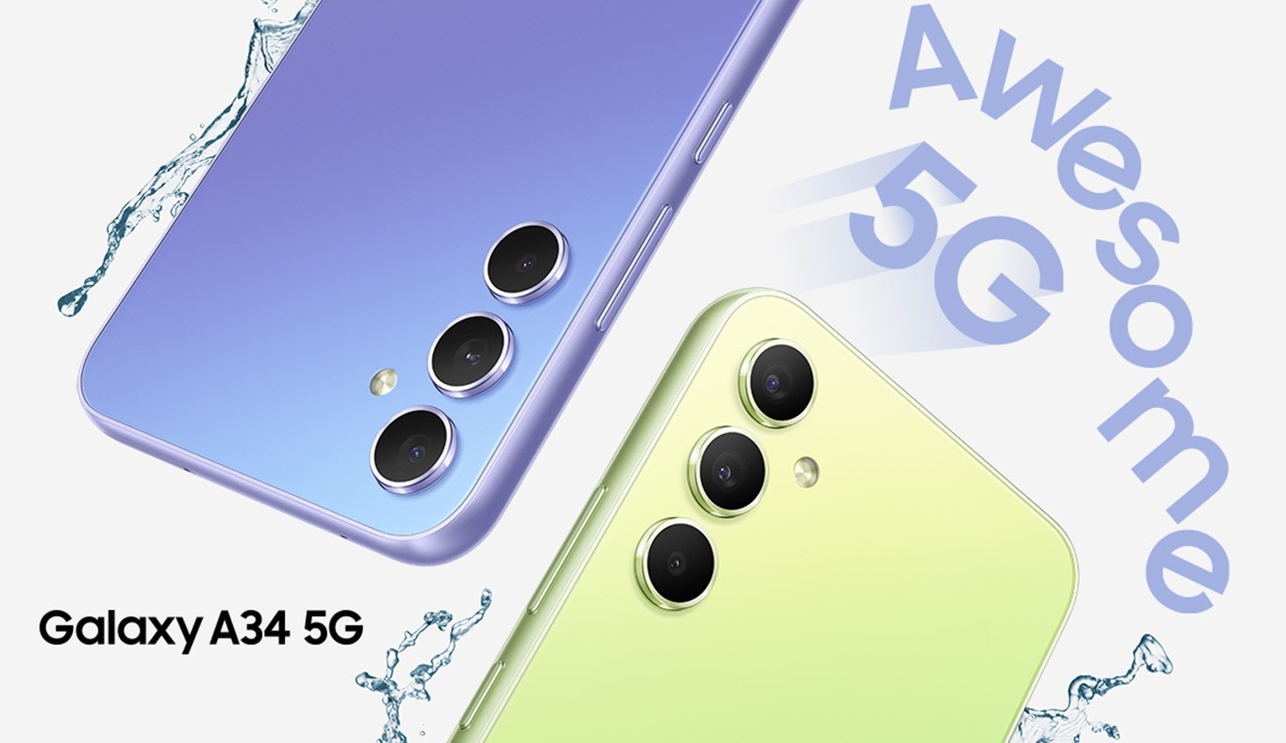 Samsung Galaxy A34 5G - Dimensité 1080, appareil photo 48MP, IP67 et One UI 5 avec Android 13