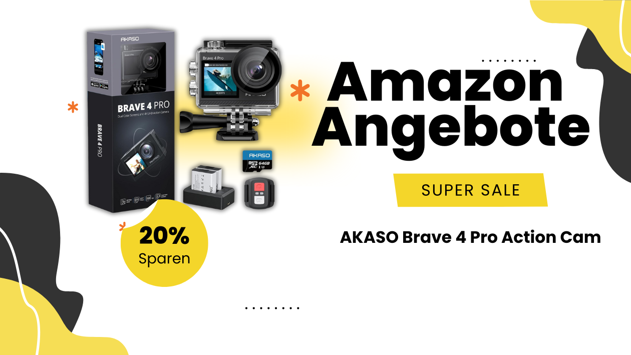 Sichern Sie sich jetzt den AKASO Brave 4 Pro: Top Rabatte warten auf Sie!