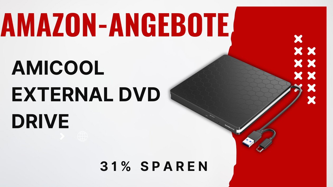 Amicool External DVD Drive USB 3.0 – Jetzt 9€ günstiger!