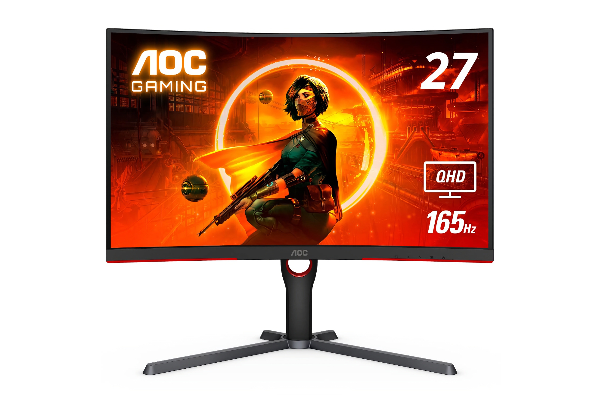 Offerta del giorno su Amazon: Monitor da gioco curvo AOC CQ27G3S da 27 pollici con supporto a 165 Hz con 40 dollari di sconto
