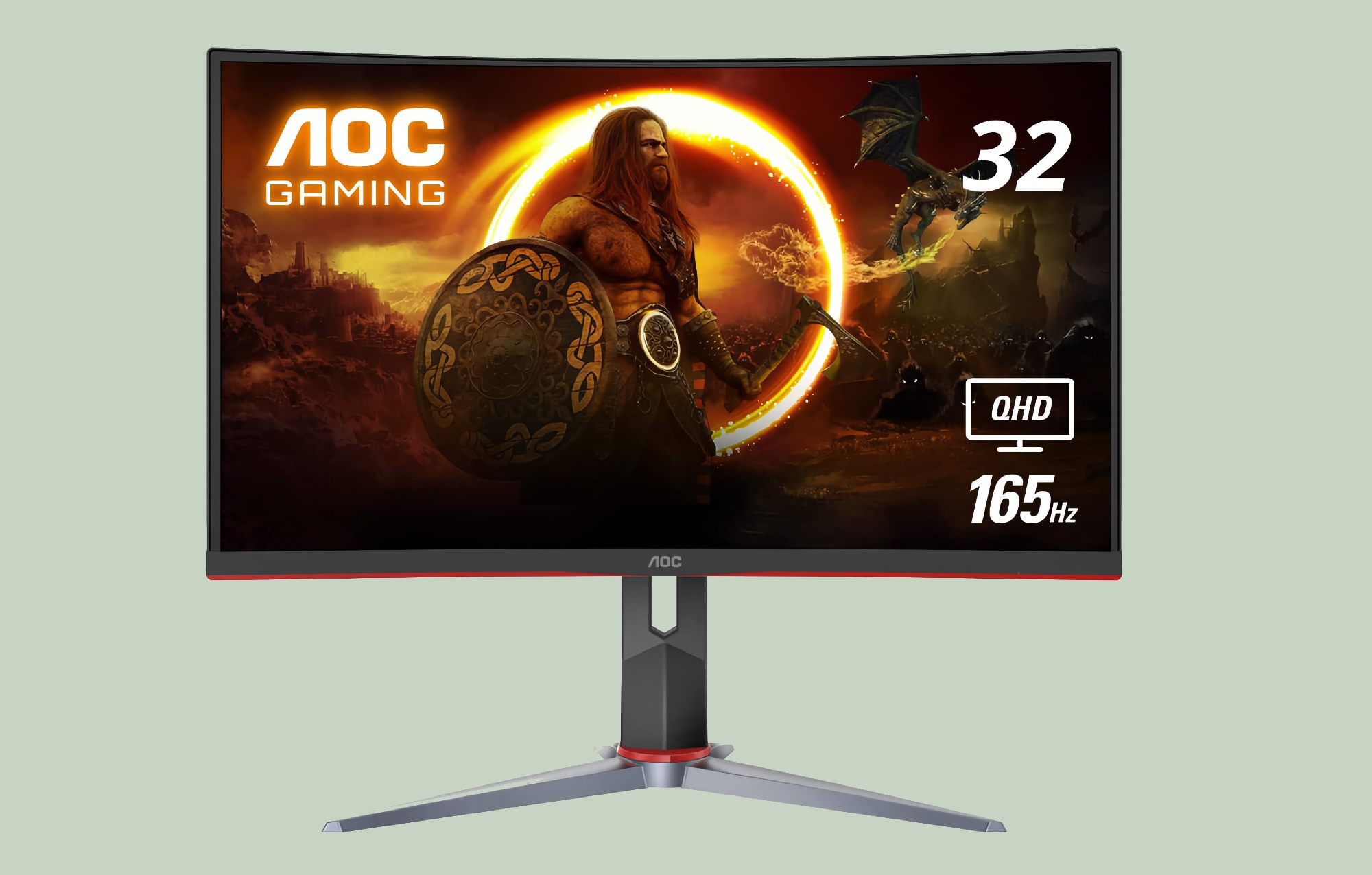 The AOC CQ32G2S with 32-inch curved screen and 165Hz can be bought on Amazon for $30 off